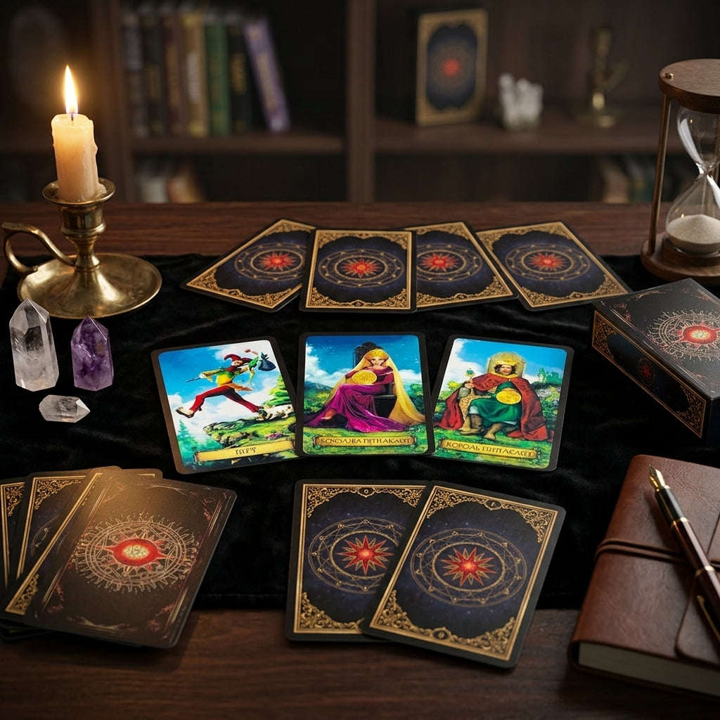 ✨ New Tarot Cards: 78-Deck Oracle Russian Visions Fate Divination Edition Board Playing Games & Holiday New Year Gifts Thai Blessing Co By RURUECHA