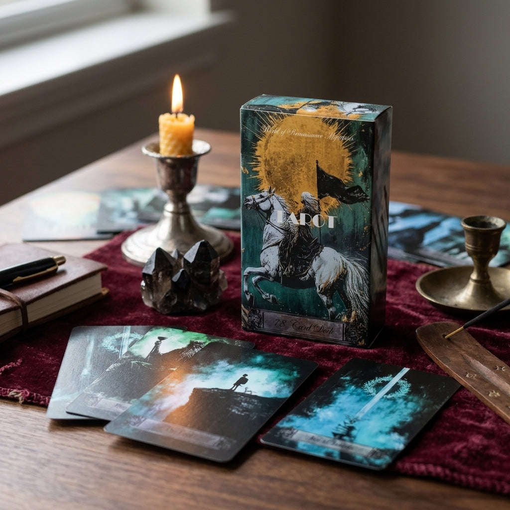 ✨ New Tarot Cards: 78 Pcs Mystical Art Tarot Cards for Divination & Intuitive Readings, Perfect for Spiritual Guidance & Collectors Thai Blessing Co By RURUECHA