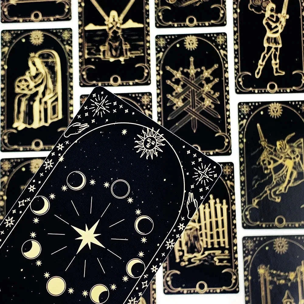 New Tarot Cards Deck - 78pcs Beginner's English Edition, Pocket Size for Divination & Board Games