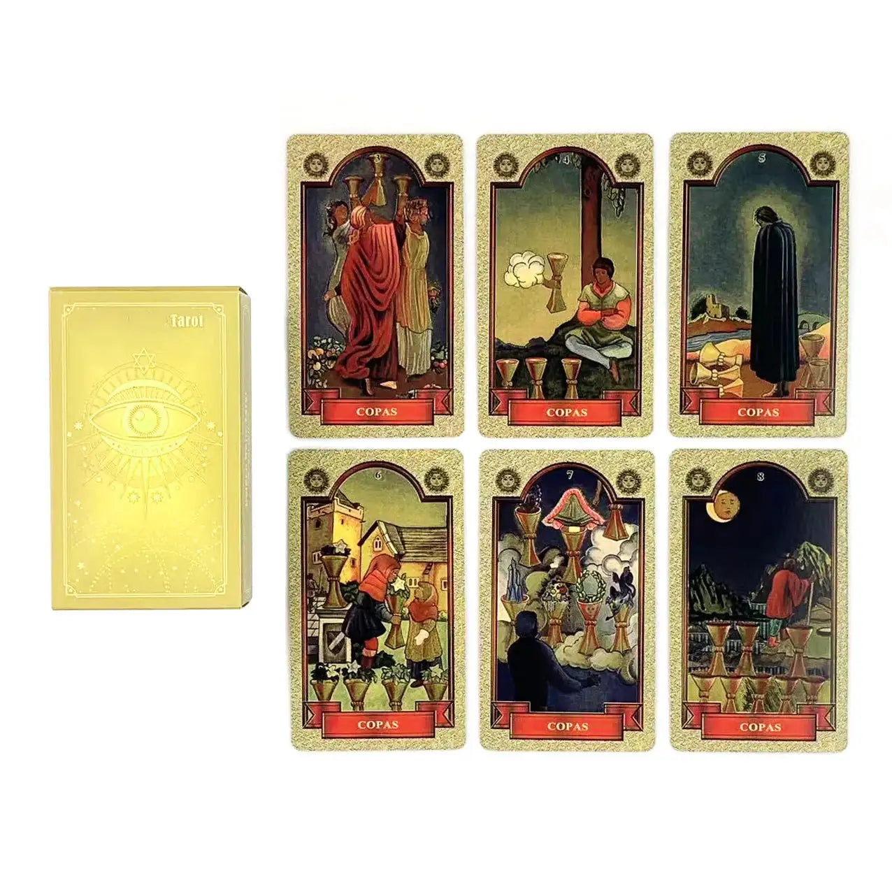 Spanish Edition Tarot Card Set – 78-Card Divination and Board Game Deck for Family Fun and Spiritual Insight