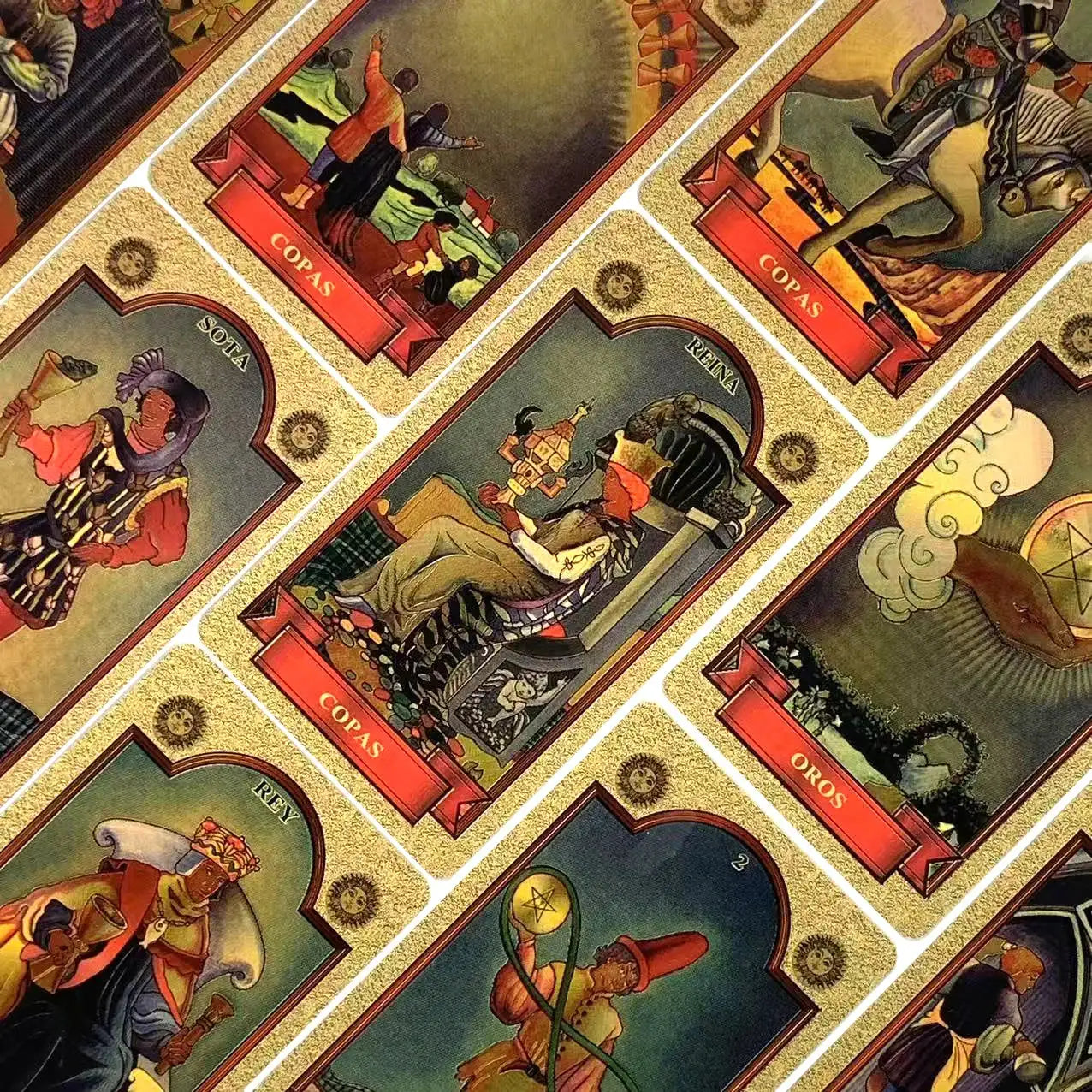 Spanish Edition Tarot Card Set – 78-Card Divination and Board Game Deck for Family Fun and Spiritual Insight