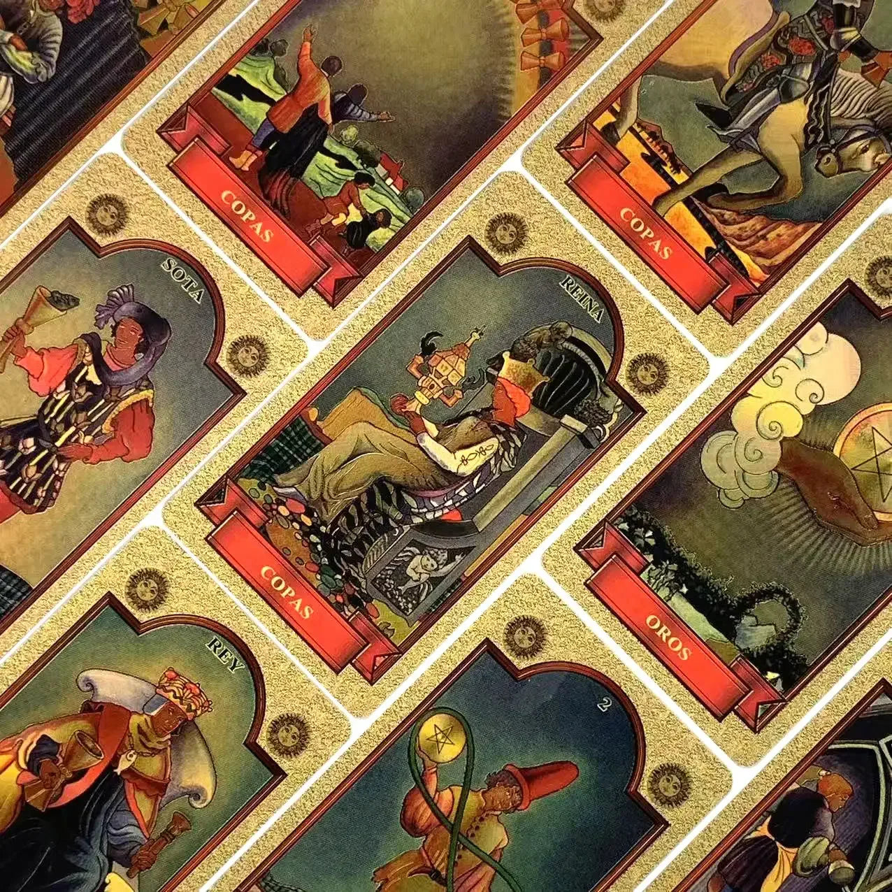 Spanish Edition Tarot Card Set – 78-Card Divination and Board Game Deck for Family Fun and Spiritual Insight