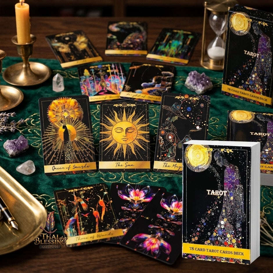 ✨ New Tarot Deck: 78pcs Tarot Cards Predictive Divination Oracle Cards Board Game, Family Party Game Cards & Holiday Games Thai Blessing Co By RURUECHA