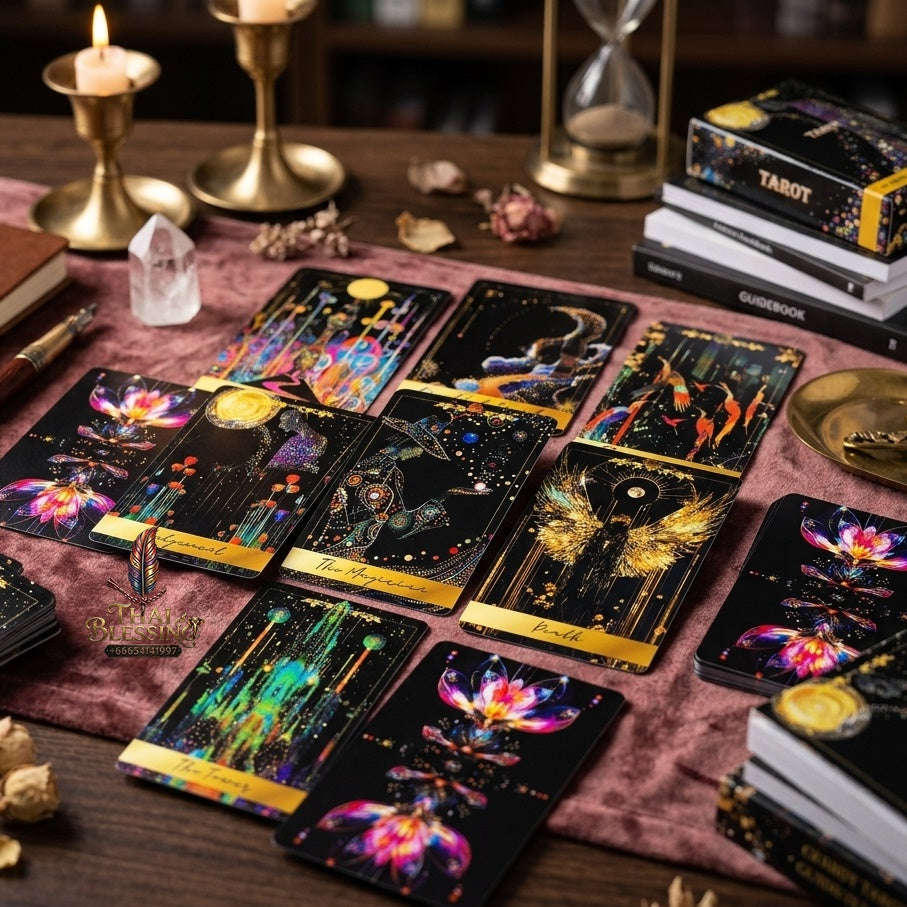 ✨ New Tarot Deck: 78pcs Tarot Cards Predictive Divination Oracle Cards Board Game, Family Party Game Cards & Holiday Games Thai Blessing Co By RURUECHA