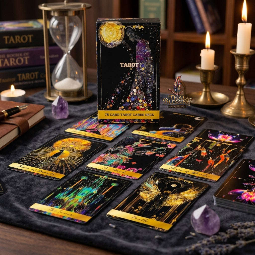 ✨ New Tarot Deck: 78pcs Tarot Cards Predictive Divination Oracle Cards Board Game, Family Party Game Cards & Holiday Games Thai Blessing Co By RURUECHA