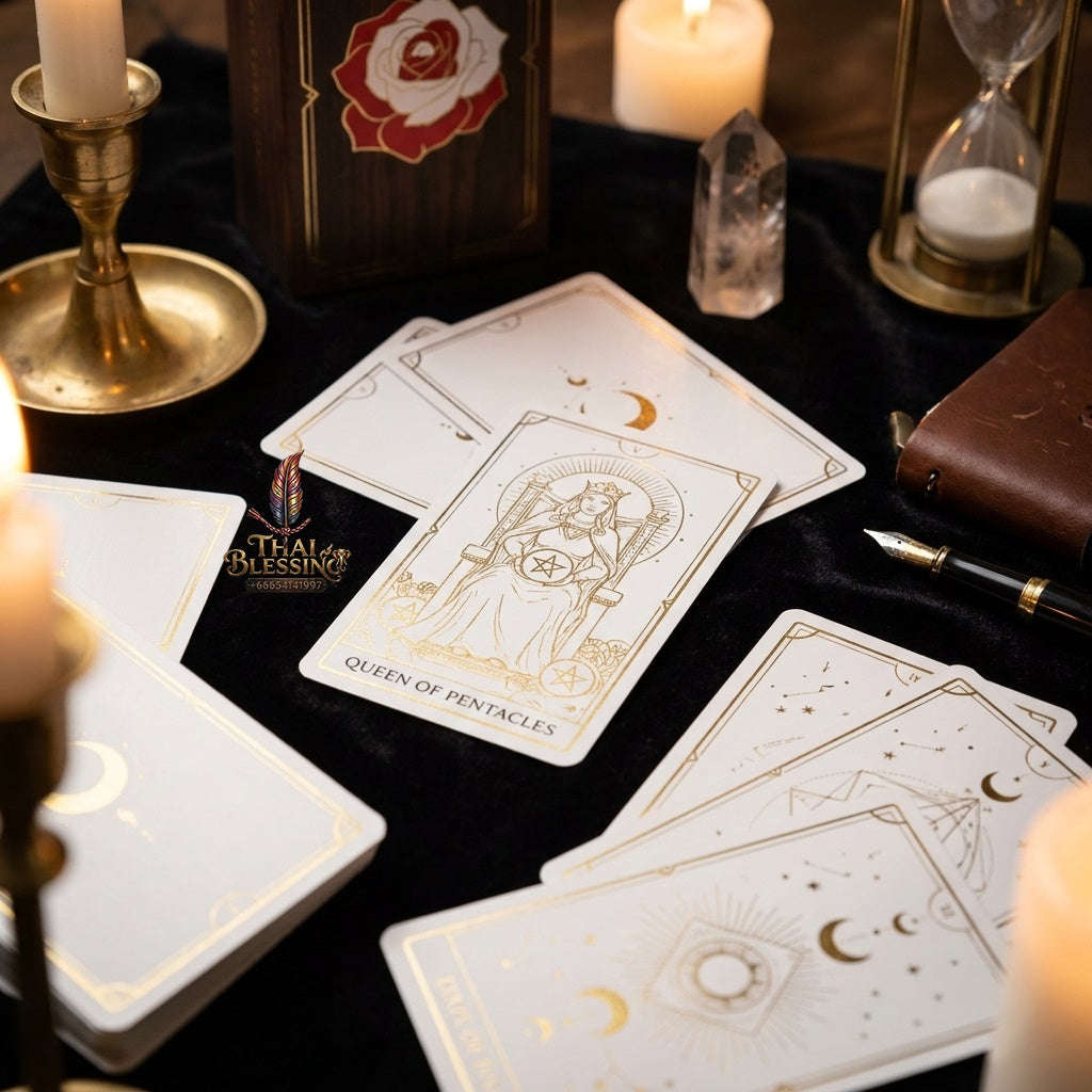 ✨ New The Art Of Tarot Cards 12x7CM English Version Divination Cards Game With Paper Guidebook, Perfect For Spiritual Guidance Thai Blessing Co By RURUECHA