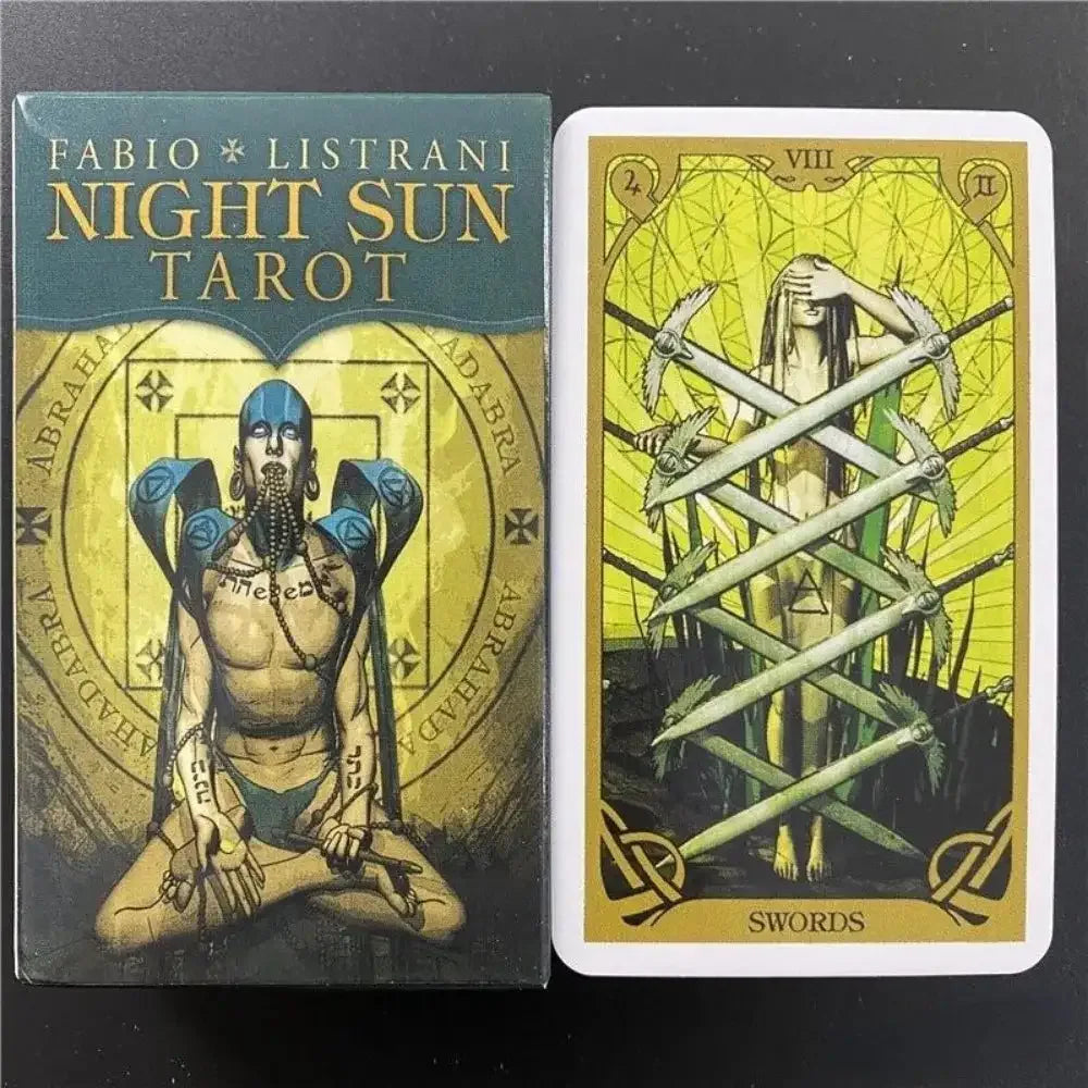 Night Sun Tarot – Esoteric Divination Deck Infused with Sacred Blessings and Spiritual Armor for Enlightened Insight