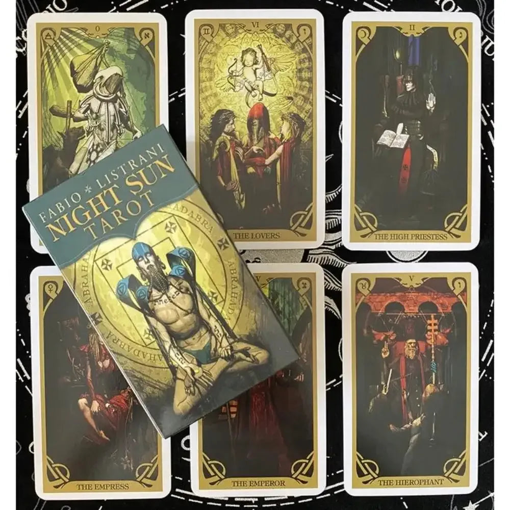 Night Sun Tarot – Esoteric Divination Deck Infused with Sacred Blessings and Spiritual Armor for Enlightened Insight