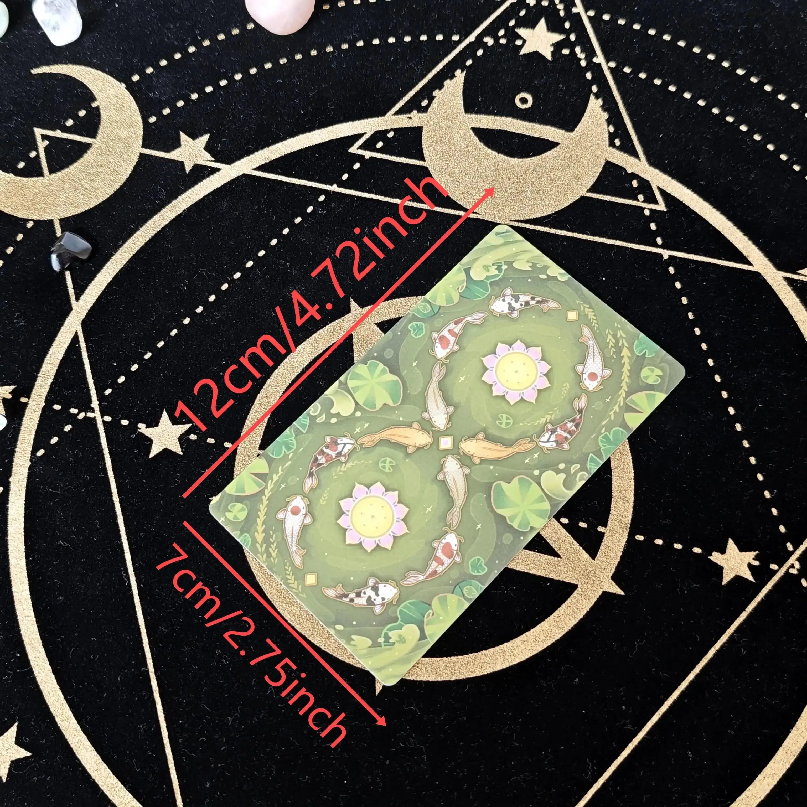 🐟 Nishikigoi Tarot Deck – 79 Cards, Intuitive and Magical Japanese Koi Fish-Themed Tarot, 12x7 cm