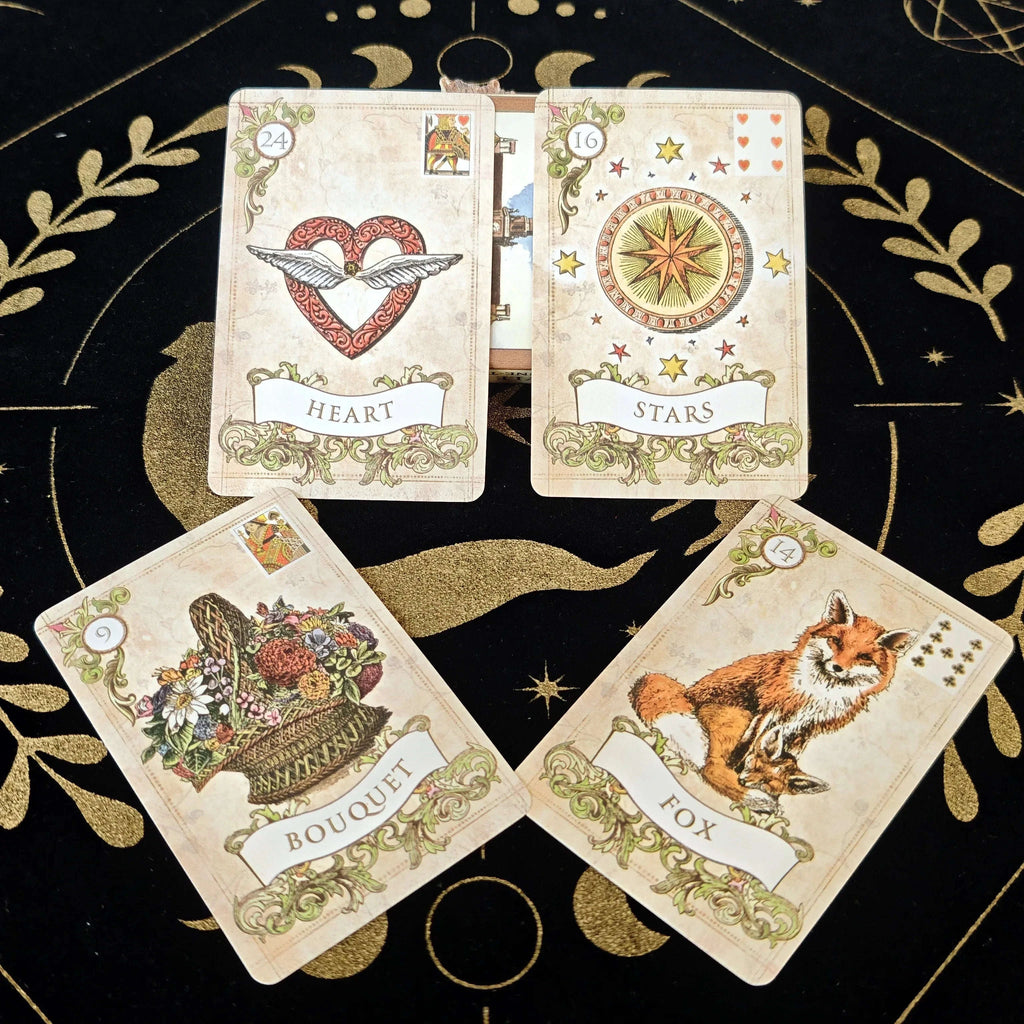 Old Style Lenormand Cards - 38-Card English Oracle Deck for Beginners and Divination