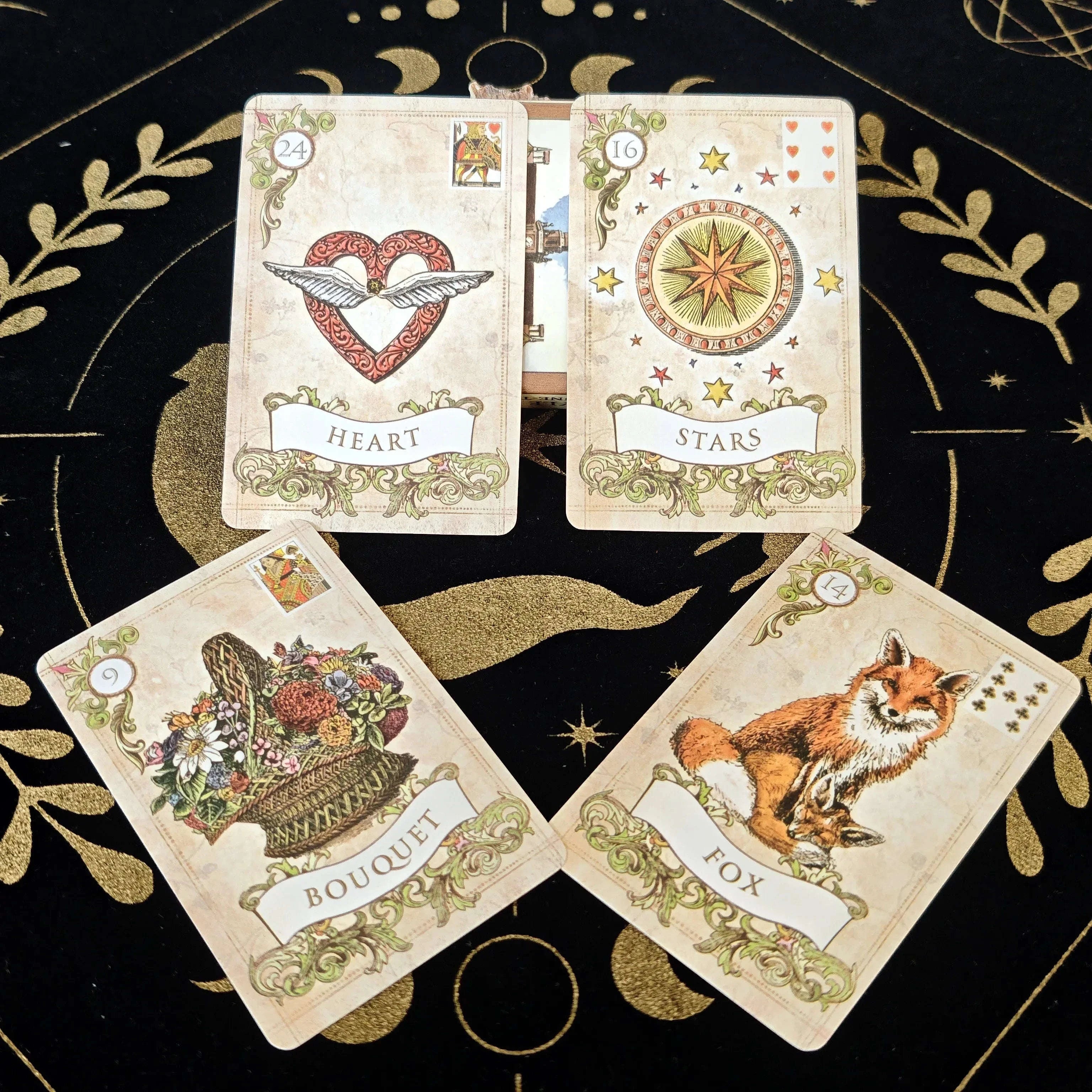 Old Style Lenormand Cards - 38-Card English Oracle Deck for Beginners and Divination