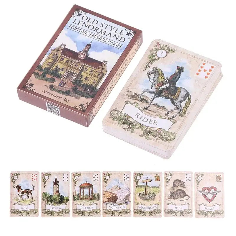 Old Style Lenormand Oracle Cards – Traditional 36-Card Deck for Clear, Practical Fortune-Telling and Fun Social Play
