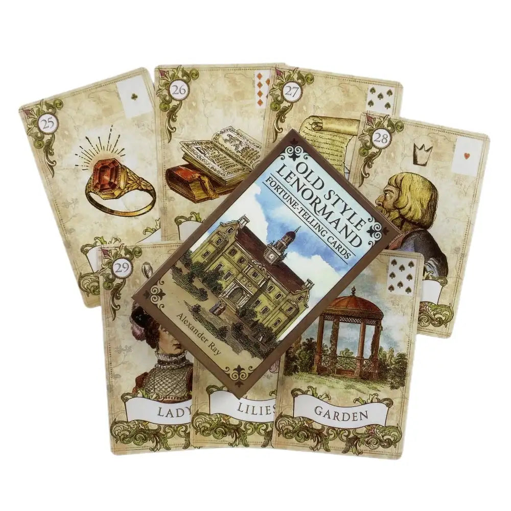 Old Style Lenormand Oracle Cards – Traditional 36-Card Deck for Clear, Practical Fortune-Telling and Fun Social Play