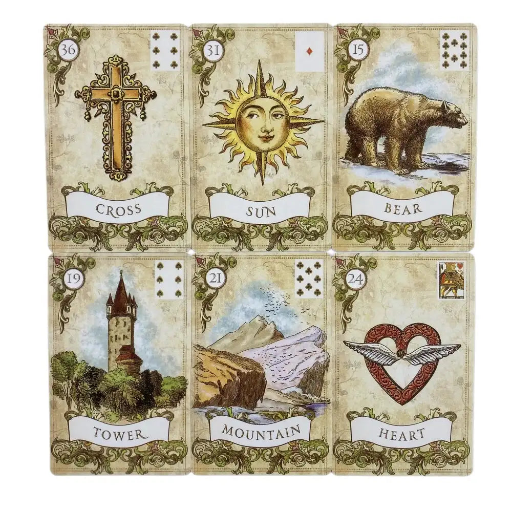 Old Style Lenormand Oracle Cards – Traditional 36-Card Deck for Clear, Practical Fortune-Telling and Fun Social Play