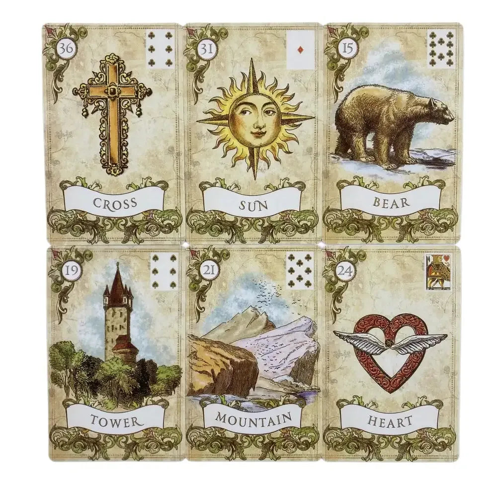 Old Style Lenormand Oracle Cards – Traditional 36-Card Deck for Clear, Practical Fortune-Telling and Fun Social Play