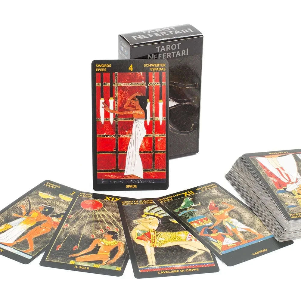 Old Style Tarot – 79-Card Vintage-Inspired English Visions Divination Deck for Board Games and Fortune Telling (10.3x6 cm) TK03K