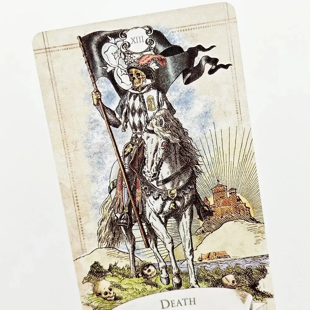 Old Style Tarot Deck – 79 Double-Sided Embossed Vintage Cards | Clear Symbolism & Rigid Box (12×7cm)