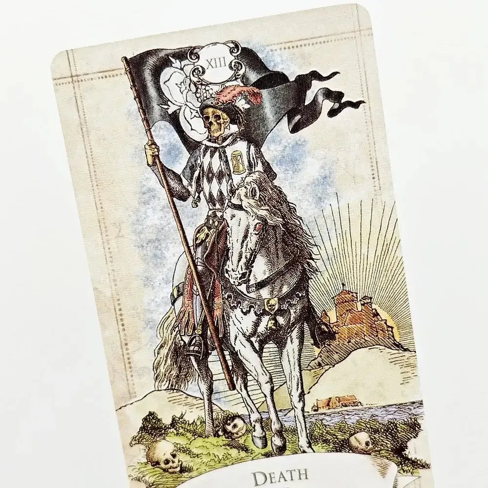 Old Style Tarot Deck – 79 Double-Sided Embossed Vintage Cards | Clear Symbolism & Rigid Box (12×7cm)