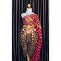 One-Sake.com Red Thai Bridal Outfit with Gold Detail