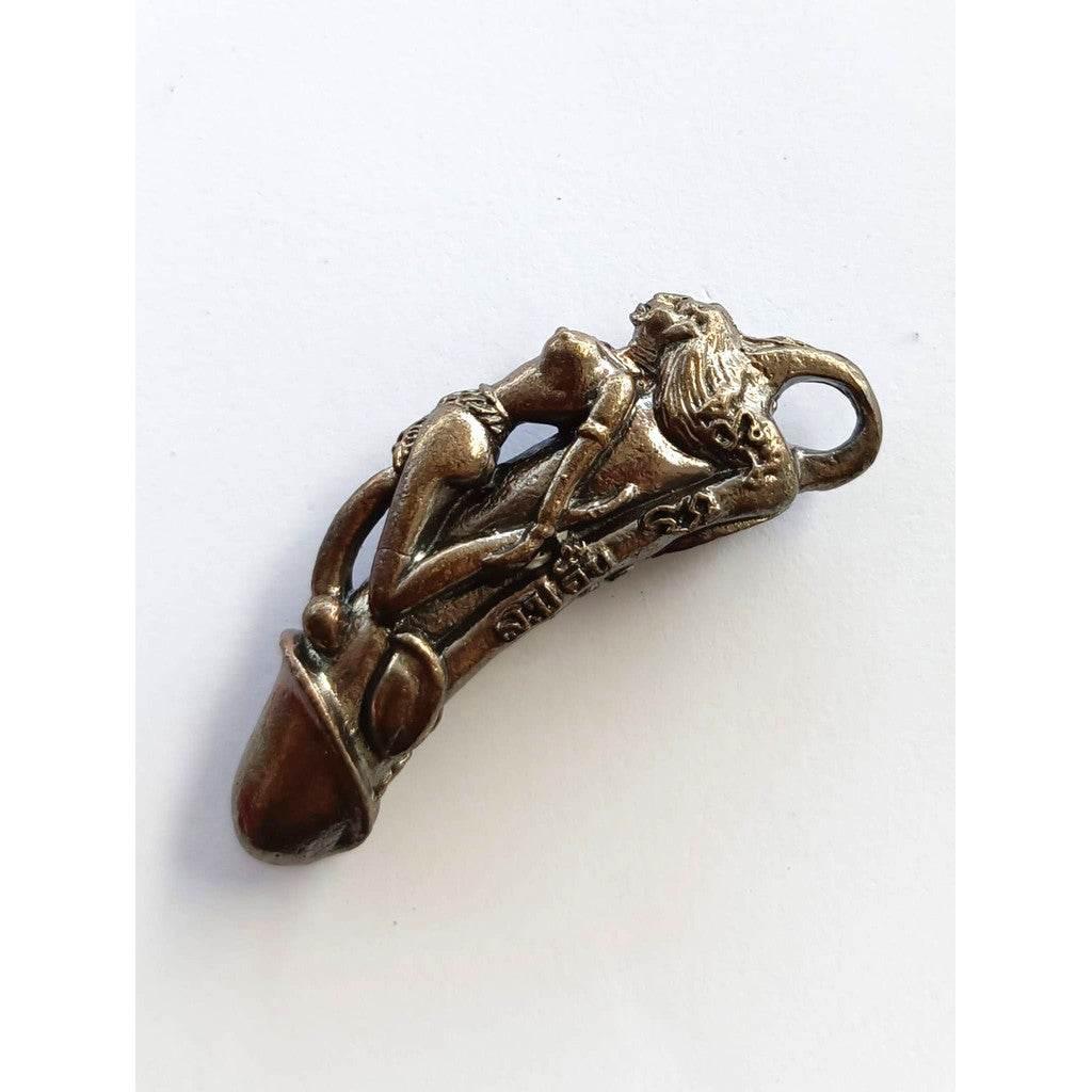 Palad Khik Nang Pim - Bronze Black Patina Amulet for Supreme Charm and Loving Kindness