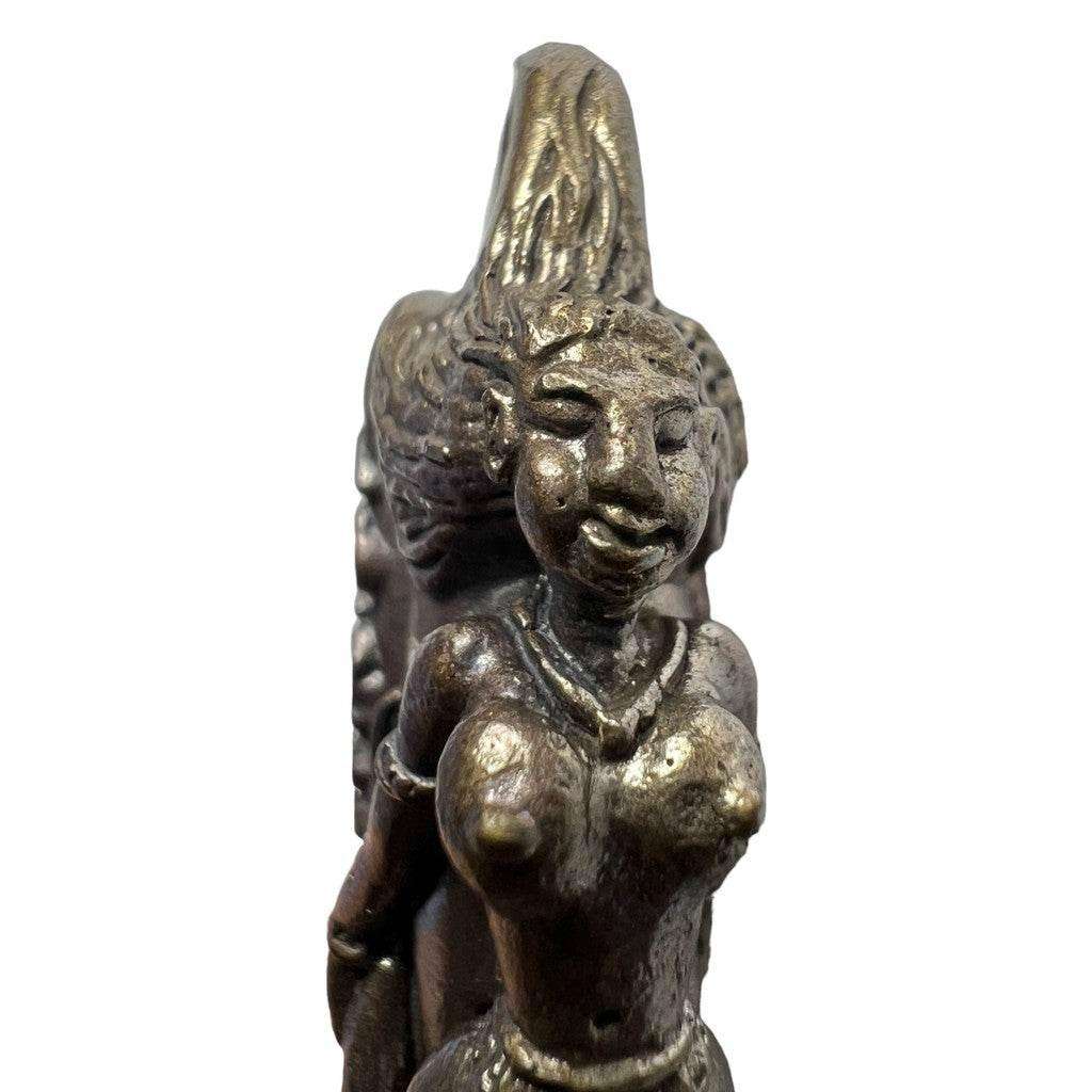 Palad Khik Nang Pim - Bronze Black Patina Amulet for Supreme Charm and Loving Kindness