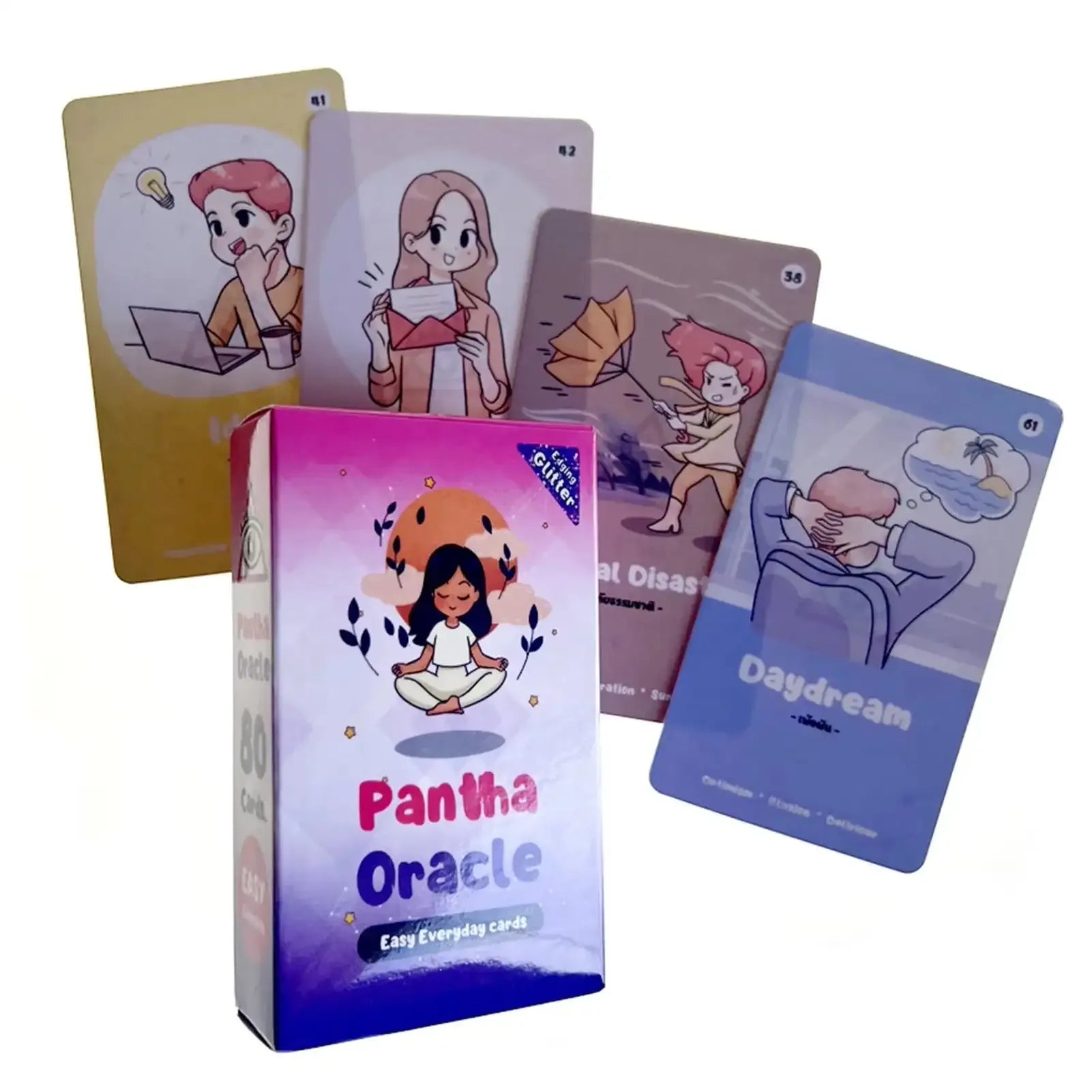 🔮Pantha Oracle Deck – English Version, Full Card Set with Sample Figures Design for Fortune Telling and Entertainment