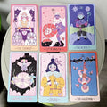 Pastel Prism Tarot Deck – 78 Cards | Compact 10.3 x 6 cm | Rider Waite Inspired in Soothing Pink and Sky-Blue Pastel Colors Default Title
