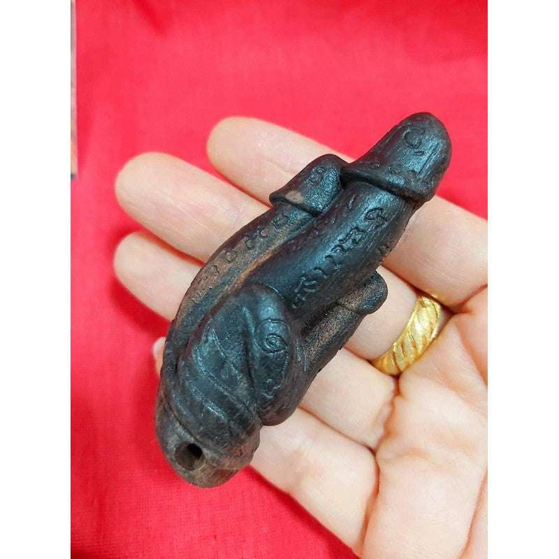 Phalad Khik Phet Amulet for Love, Wealth, and Protection Black (black ebony)