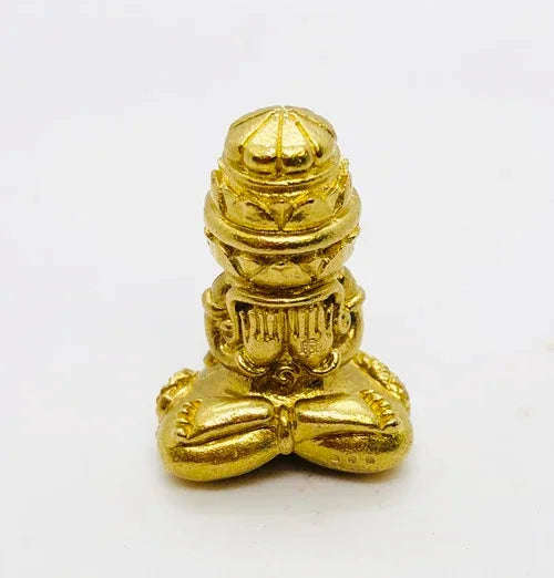 Phang Phakhan Amulet for Good Fortune - Authentic Thai Blessing for Prosperity Brass