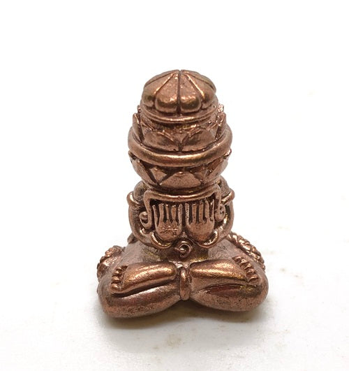 Phang Phakhan amulet for good fortune in a copper finish, representing luck and prosperity