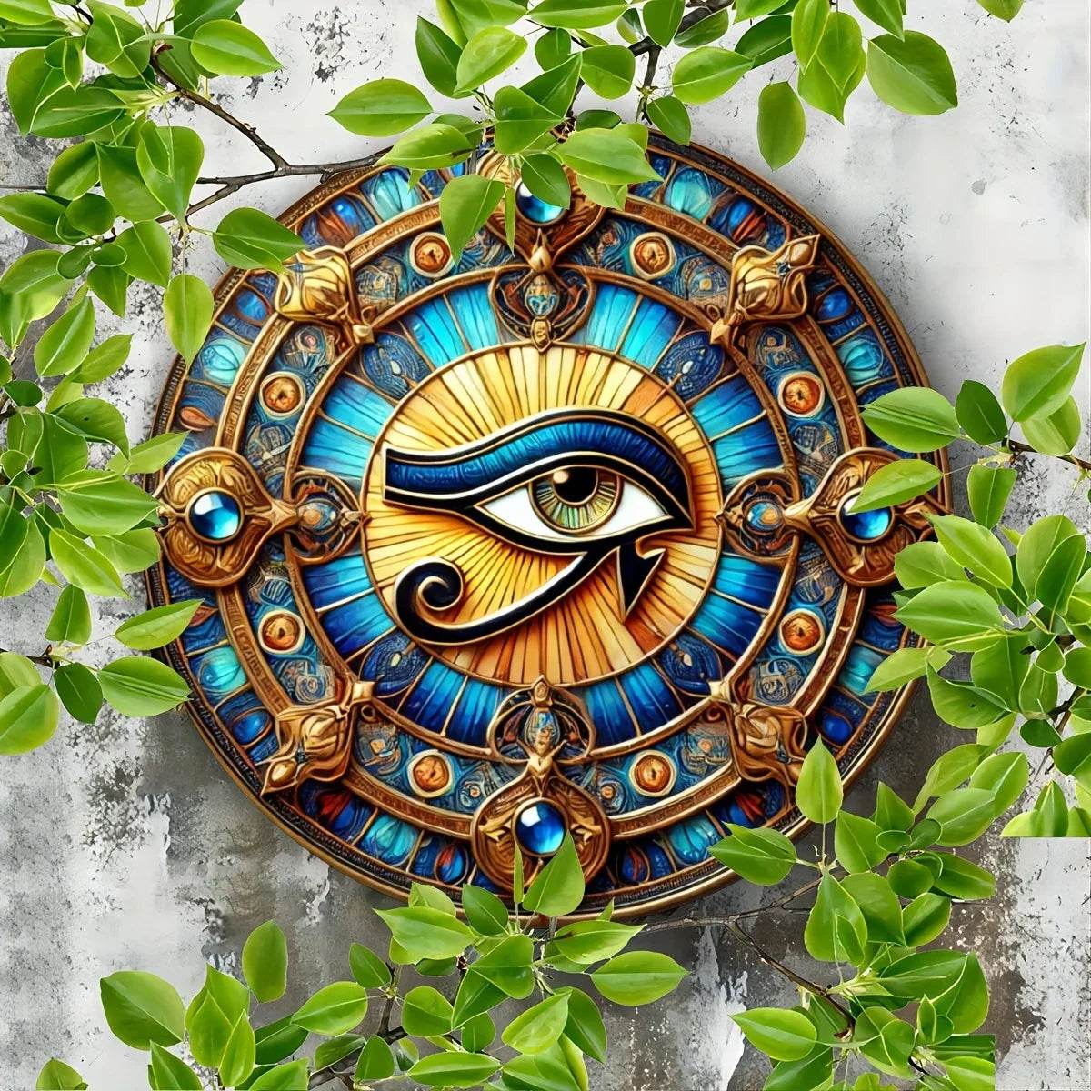 Thai Eye of Horus Home Decoration - Mystical Egyptian Blessing for Your Space