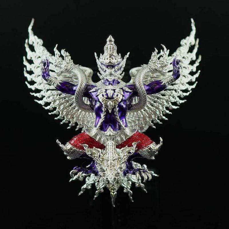 Phaya Garuda Pithsathan - Gold Thai Garuda Pendant for Cosmic Harmony & Fortune