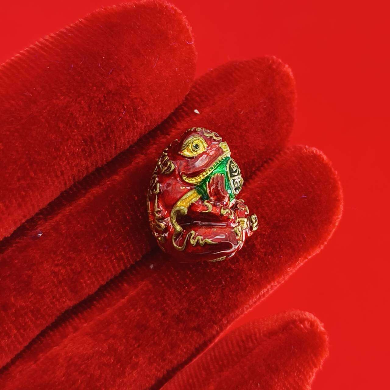 Phaya Kob Kin Duean Charm for Rapid Wealth and Prosperity Setthi Red