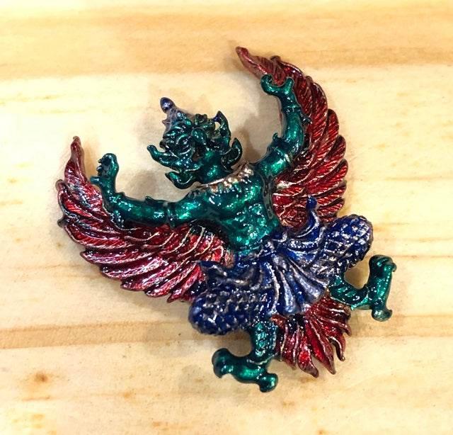 Phaya Krut Amulet Protection - Thai Sacred Figurine for Spiritual Strength and Safety