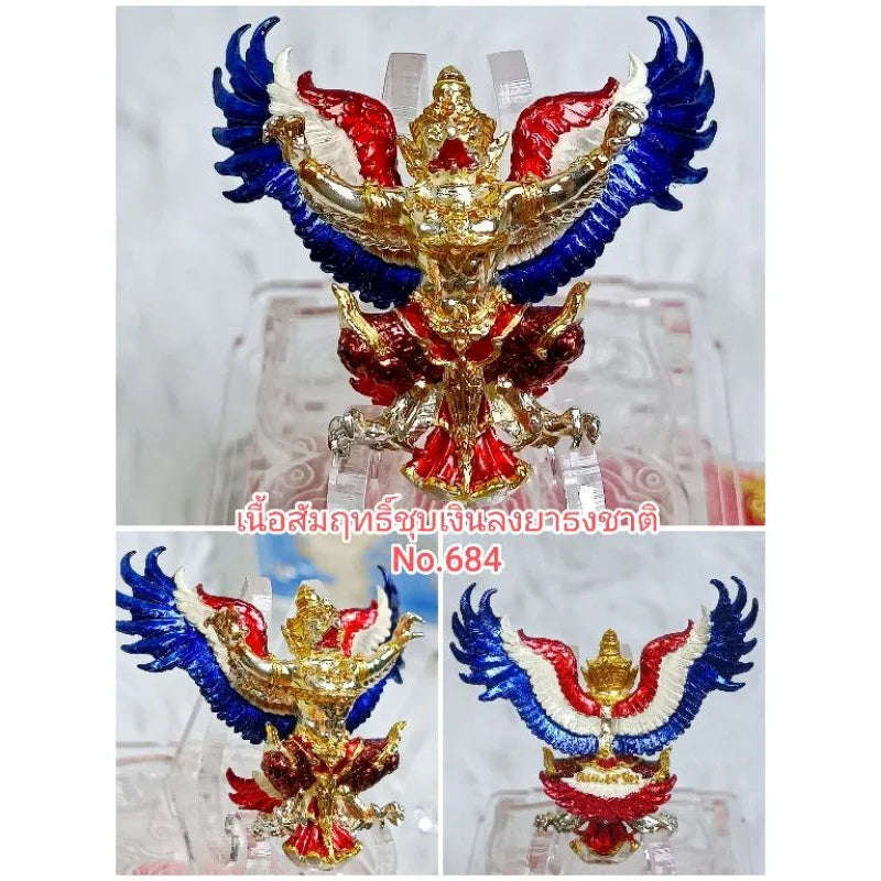 🦅 Phaya Krut & Hanuman "Setthi Than Jai" (Instant Millionaire) Edition (2019): Luang Phor Wan, Wat Khlong Khun – Wealth, Power & Victory Garuda in the colors of the national flag