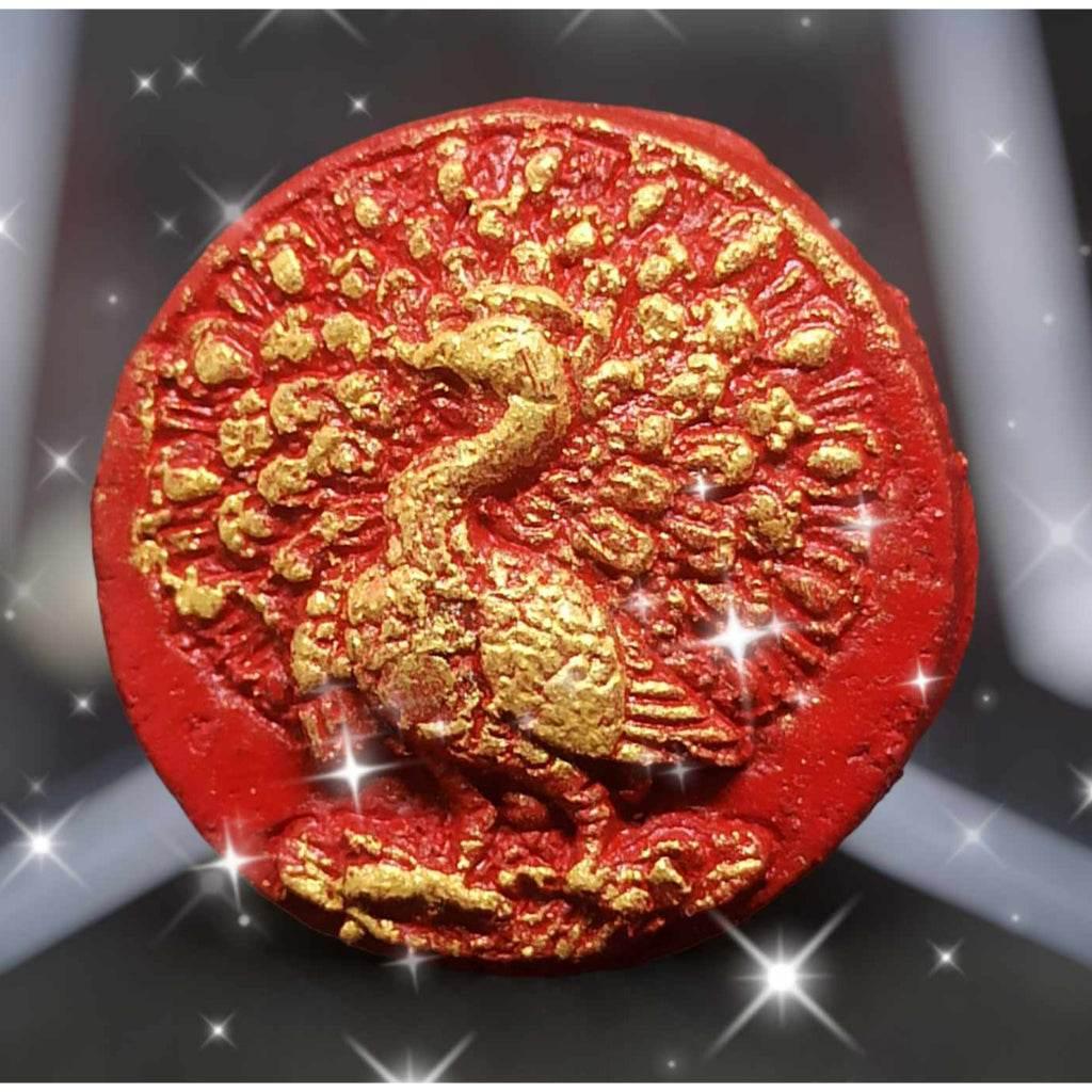 Phaya Nok Yuk Kam Namchok Amulet - First Batch Golden Peacock for Sunday-Born Luck & Prosperity Default Title