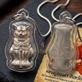 Phaya Suea Chak Narai Thai Amulet Protection talisman good luck charm spiritual jewelry Sacred Divine Tiger Guardian Vishnu Discus & Pure Solid Silver Metallurgy Thai Blessing Co By RURUECHA