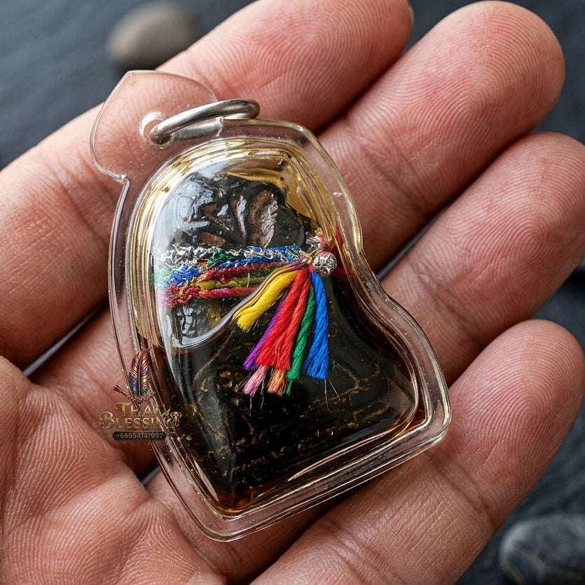 Phaya Suea Thai Amulet Protection talisman good luck charm spiritual jewelry Sacred Tiger Sovereign Power Maha Amnat Sacred Phaya Ngiu Dam Wood Thai Blessing Co By RURUECHA