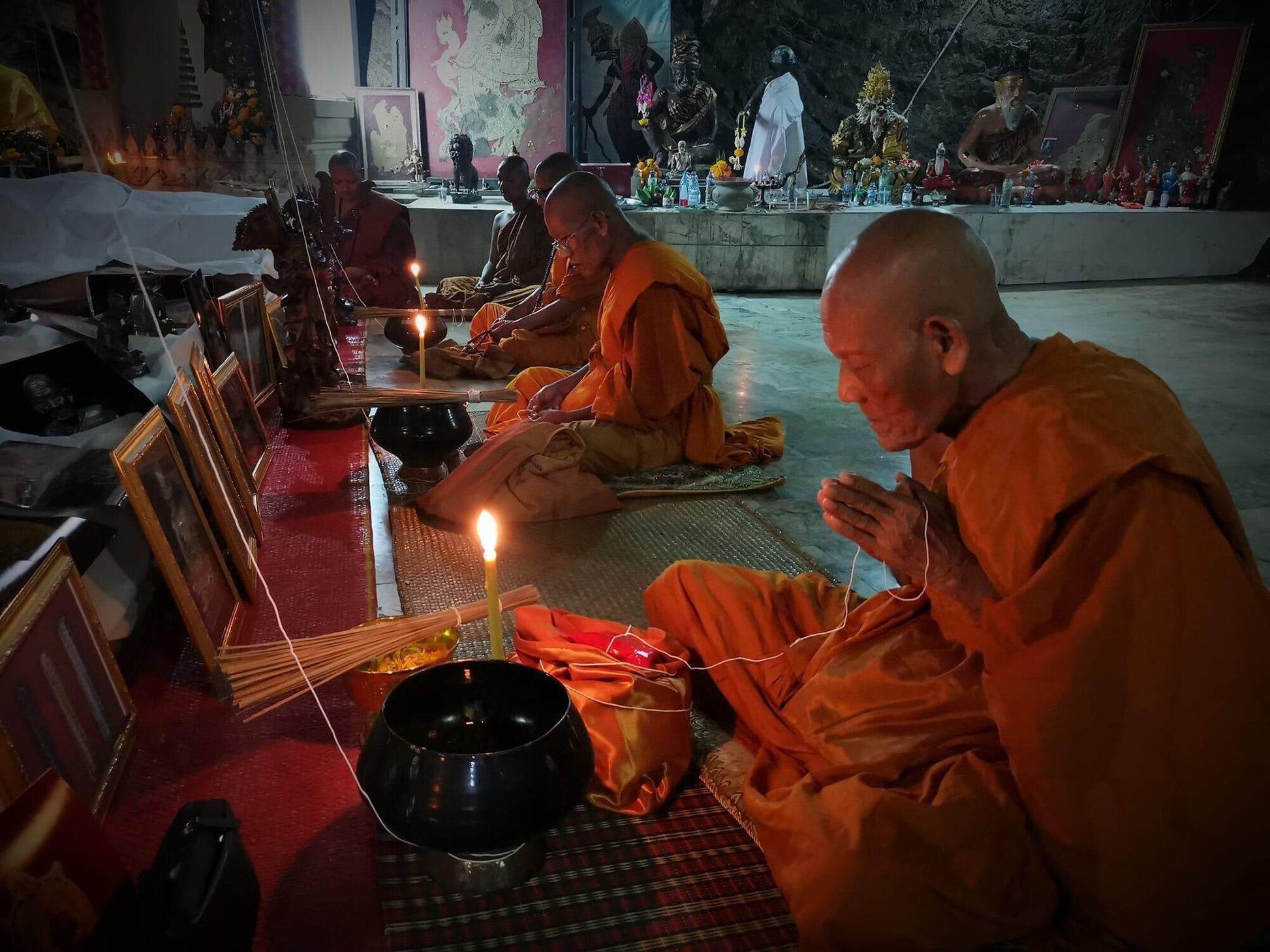 Phor Than Paew Thai Amulet First Edition Silver Charms for Spiritual Protection