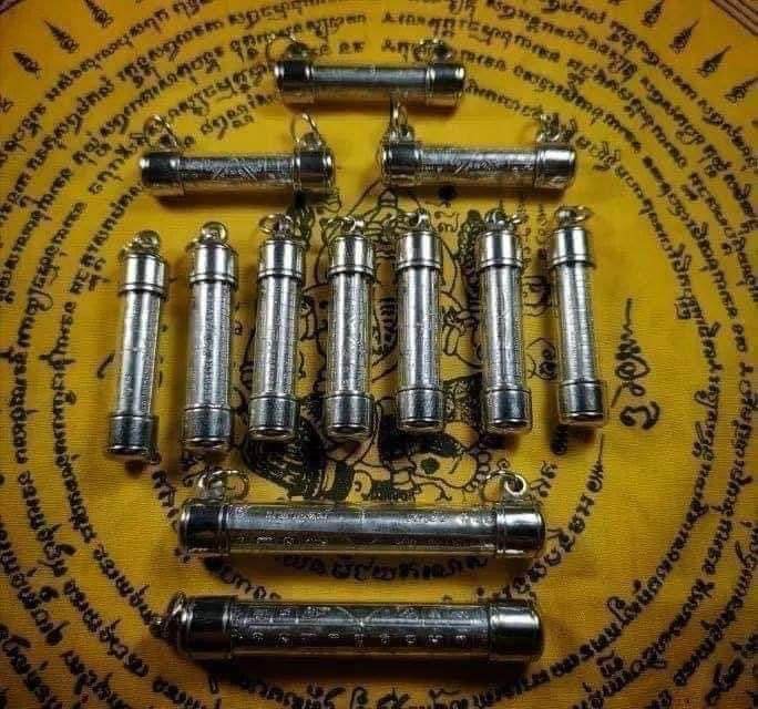 Phor Than Paew Thai Amulet First Edition Silver Charms for Spiritual Protection