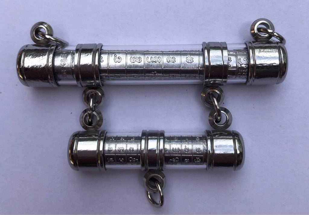 Phor Than Paew Thai Amulet First Edition Silver Charms for Spiritual Protection