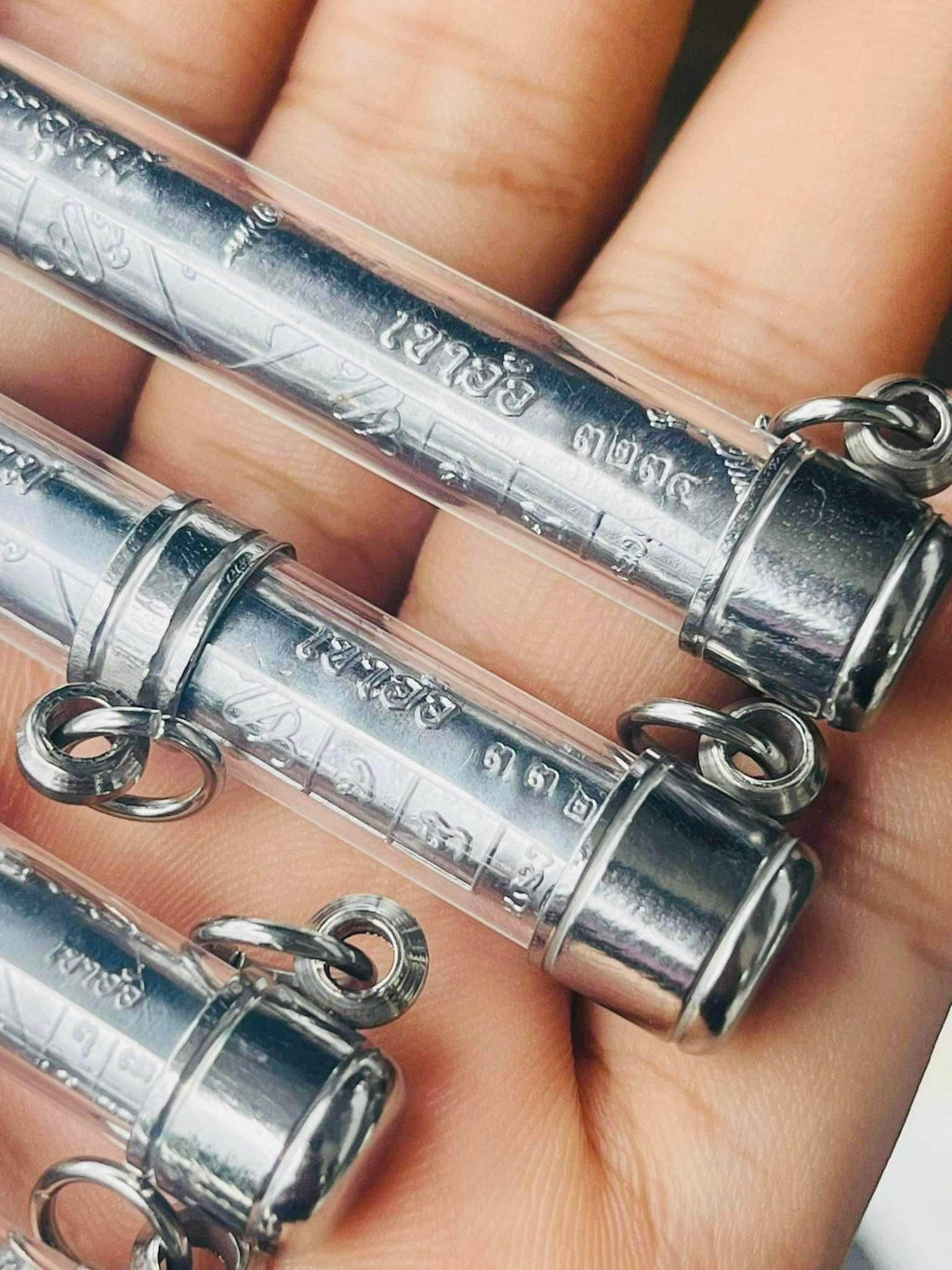 Phor Than Paew Thai Amulet First Edition Silver Charms for Spiritual Protection