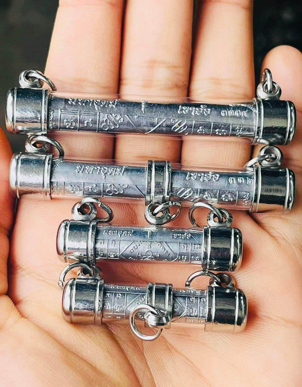 Phor Than Paew Thai Amulet First Edition Silver Charms for Spiritual Protection