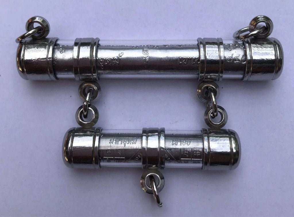 Phor Than Paew Thai Amulet First Edition Silver Charms for Spiritual Protection