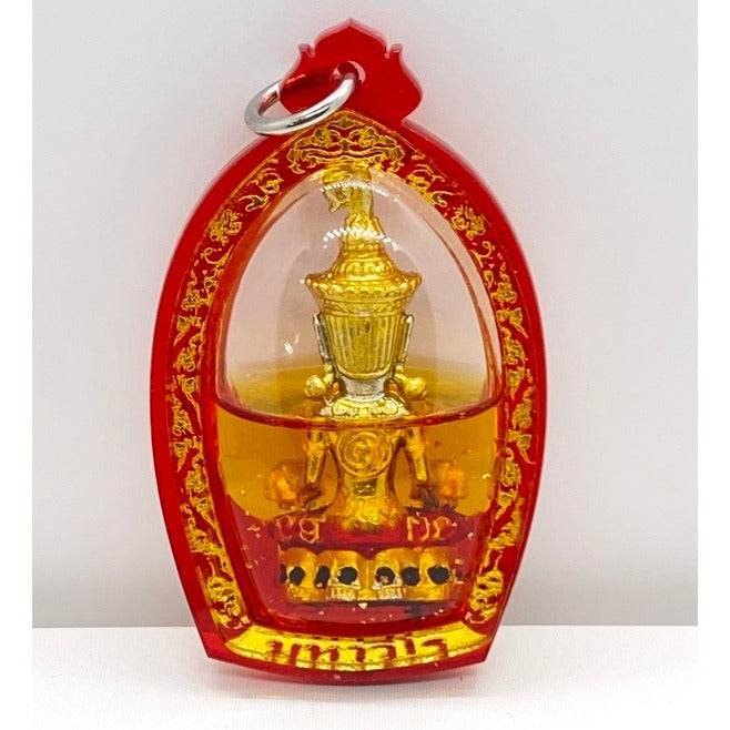 Phra Ajarn Amnat Thai Amulet Pendant for Protection and Prosperity