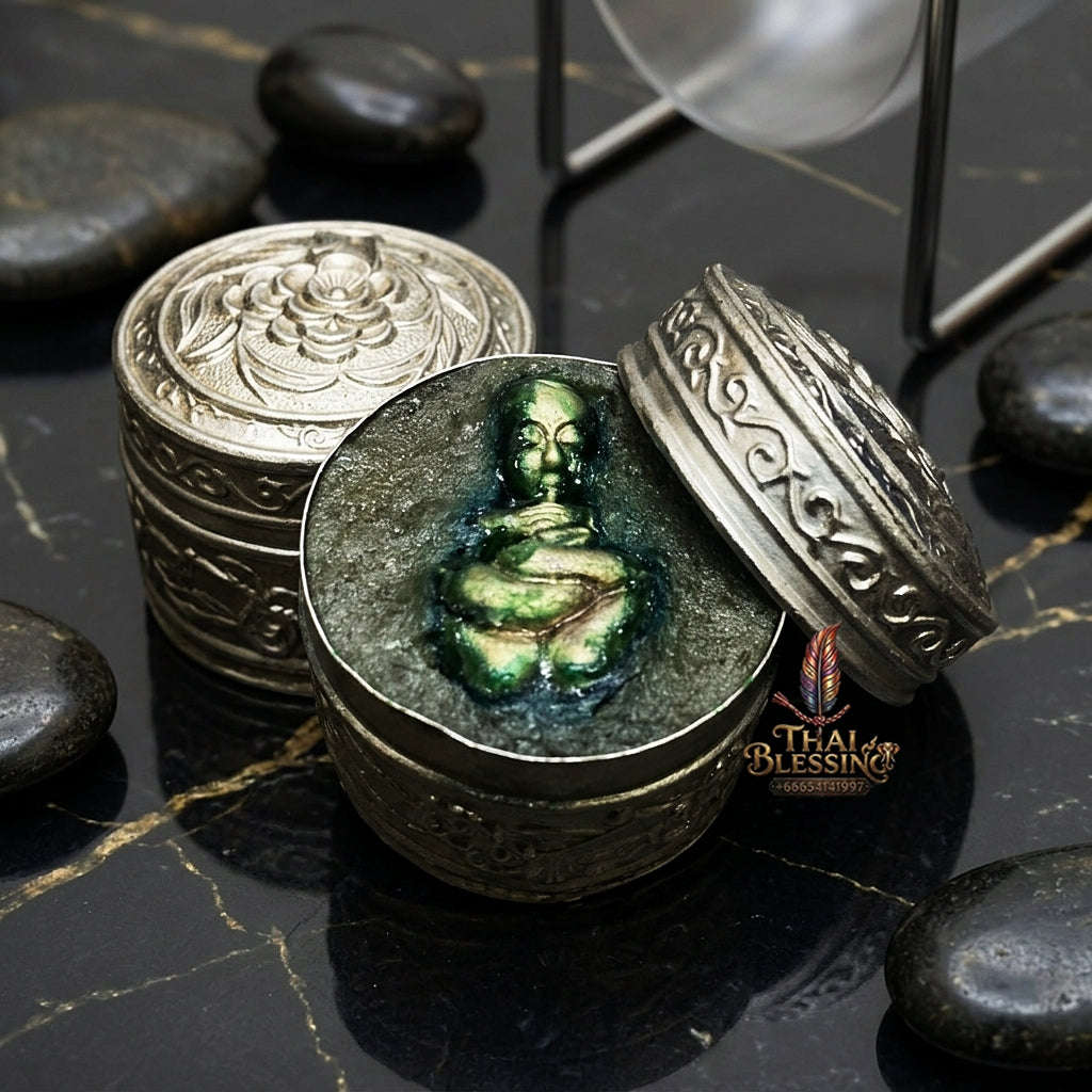 ✨ Phra Ajarn Manit See Phueng Kuman Duad Rok (Child-Spirit Wealth & Wish-Fulfilling Sacred Wax, 2563 / 2020) - Wat Nong Khaen Thai Blessing Co By RURUECHA