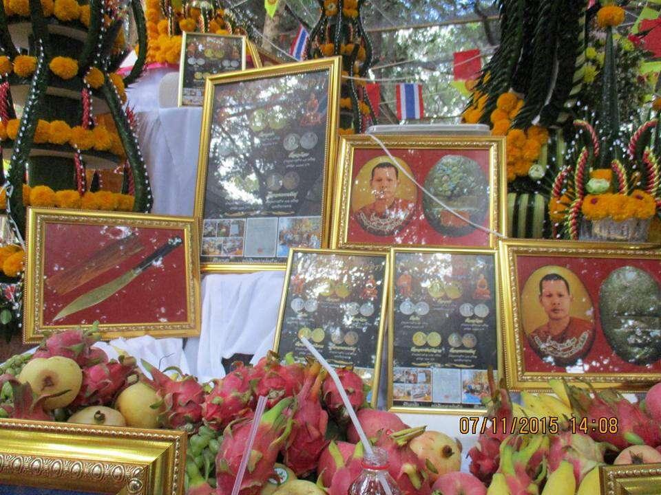 Phra Ajarn Tee Lek Thai Locket with Gems and Holy Relics for Spiritual Protection
