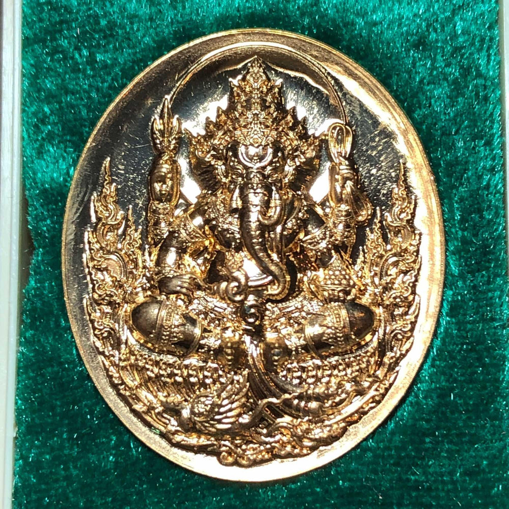 Phra Ganesha Amulet - Maha Sombat Sacred Amulet from Brahmin Temple, Nakhon Si Thammarat (BE 2562) Default Title