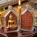 Phra Khun Phaen Thai Amulet Protection talisman good luck charm spiritual jewelry Sacred Phra Khun Phaen Khru Prasitti Chok Great Fortune Wealth Opening Commercial Luck