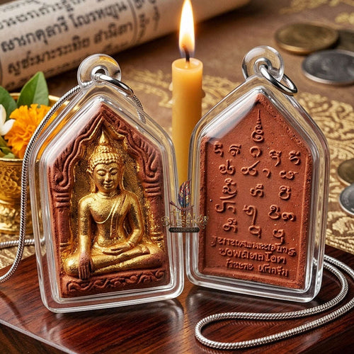 Phra Khun Phaen Thai Amulet Protection talisman good luck charm spiritual jewelry Sacred Phra Khun Phaen Khru Prasitti Chok Great Fortune Wealth Opening Commercial Luck Thai Blessing Co By RURUECHA